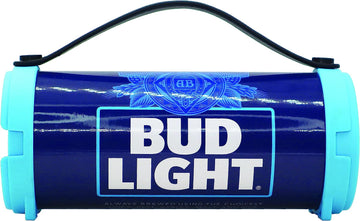 Bud Light Bluetooth Speaker Bazooka Speaker Portable Wireless Speaker with Rechargeable Battery Ideal for Indoor and Outdoor Activities Loud and Bass Audio Sound Easy to Carry Anywhere with FM- Radio