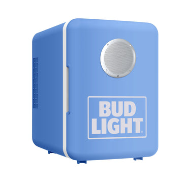 Bud Light Mini Fridge with Built-In Speaker