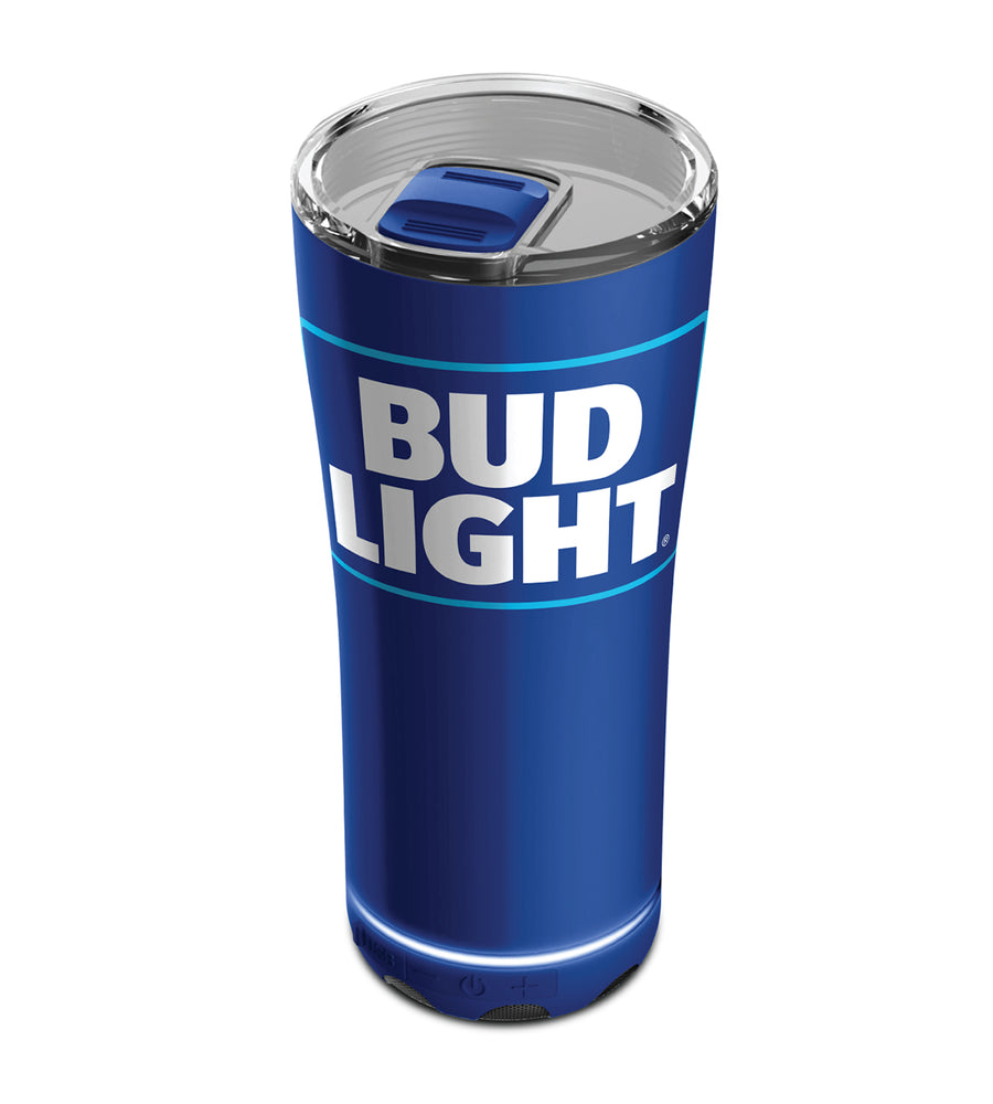 Bud Light/Budweiser Tumbler COOLER With Removeable Bluetooth Speaker- Tumbler Stainless Steel Double Wall Vacuum Insulated Keeps Bold And Hot…