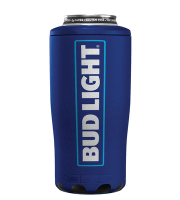 Bud Light 4-in-1 Can Cooler With Speaker- Fits all Size - Can Cooler for 12 oz & 16 oz Regular or Slim Cans & Bottles (Budweiser)…