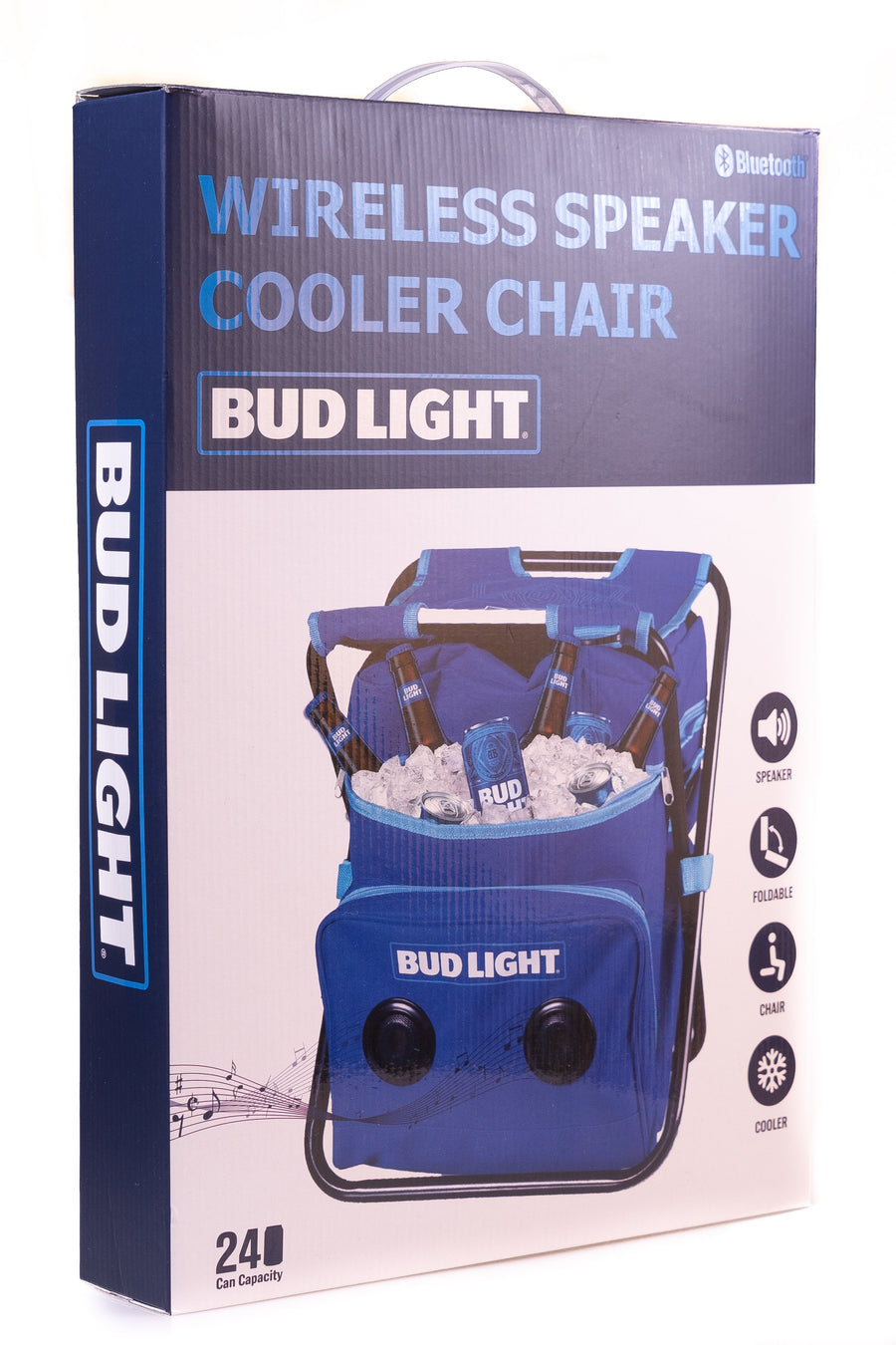 Bud Light Bluetooth Folding Chair w/ Cooler & Speaker