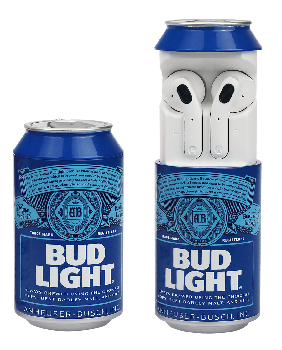 Bud Light True Wireless Earbuds with Can Shaped Charging Case