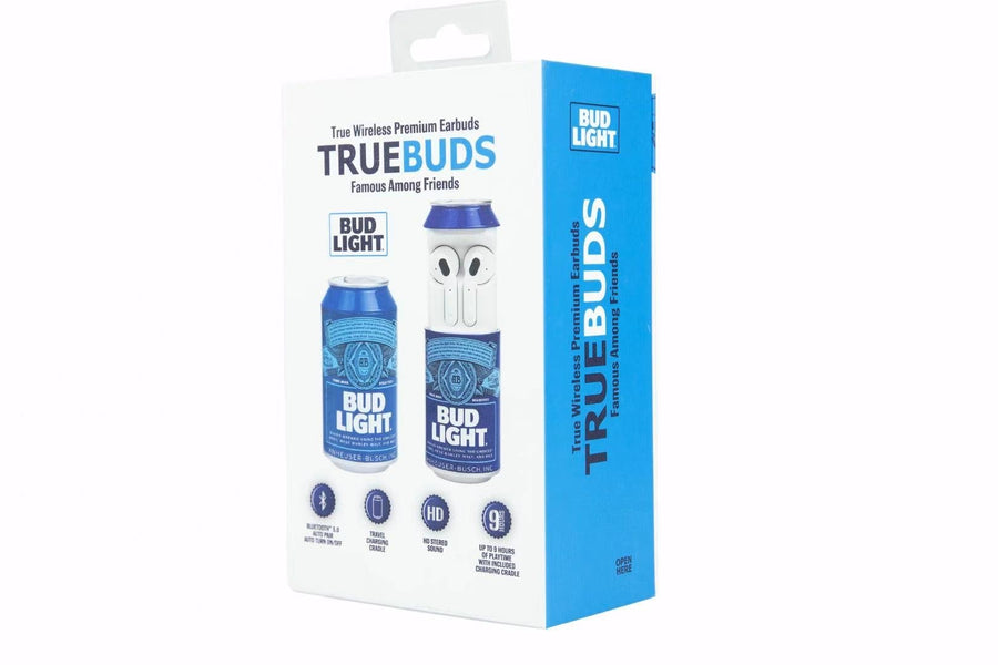 Bud Light True Wireless Earbuds with Can Shaped Charging Case