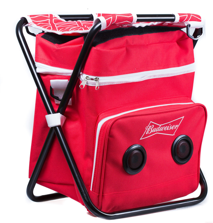 Budweiser Bluetooth Folding Chair w/ Cooler & Speaker