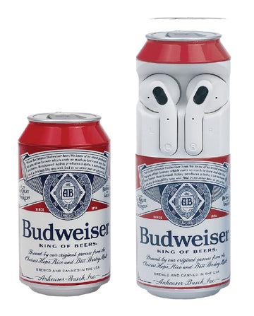 Budweiser True Wireless Earbuds with Can Shaped Charging Case