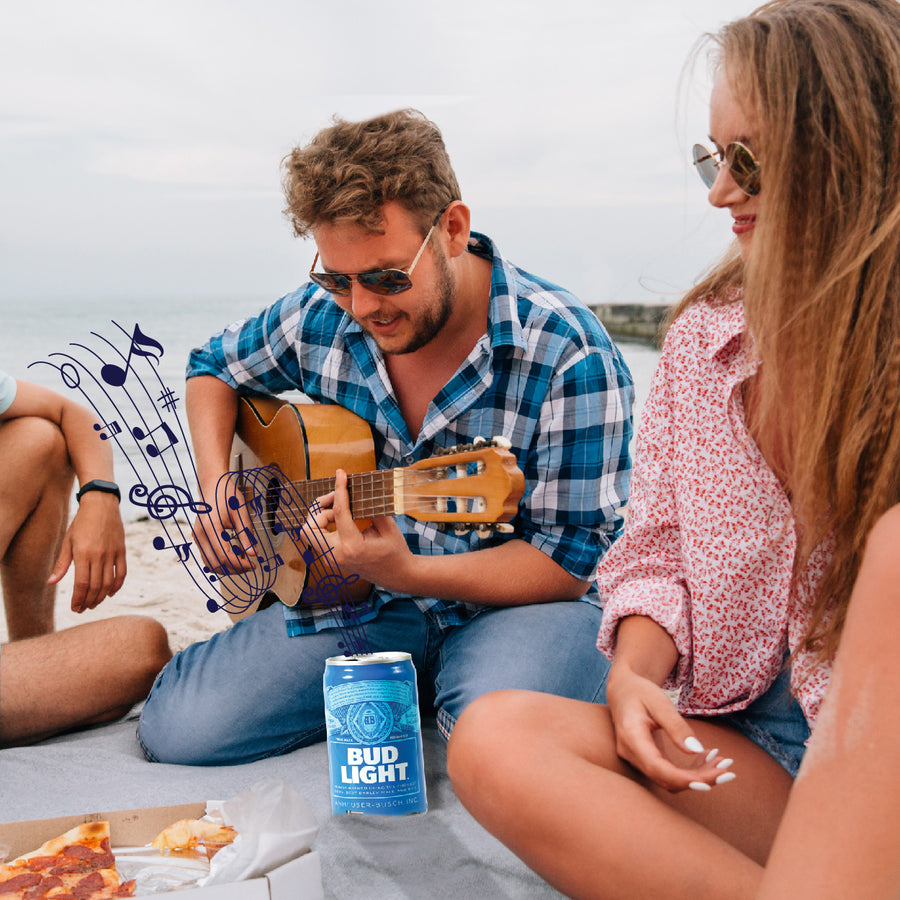 Bud Light 3 Peice Gift Set- Can Speaker, Bottle Power Bank, Micro USB Cable